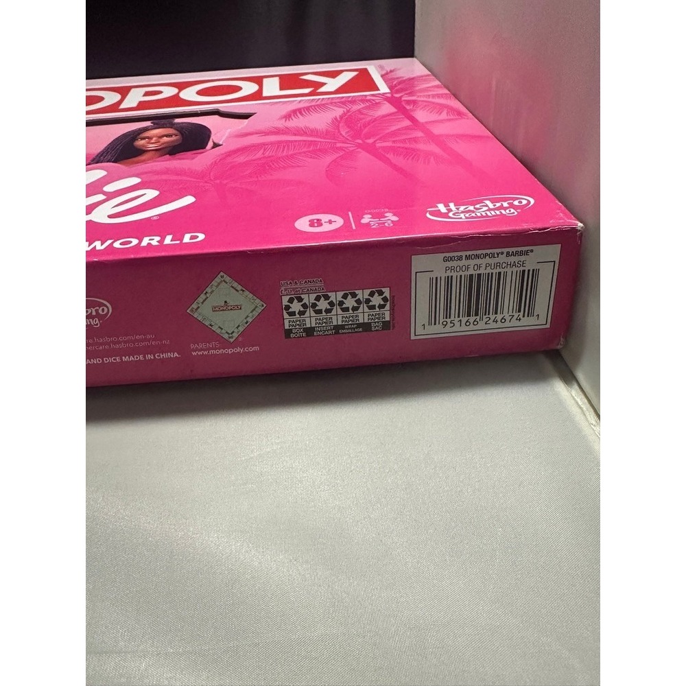 Barbie Monopoly Board Game Hasbro Gaming G0038 Pink Edition 2023 Complete - Picture 10 of 12